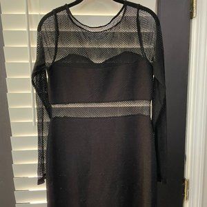 Black dress with meshing